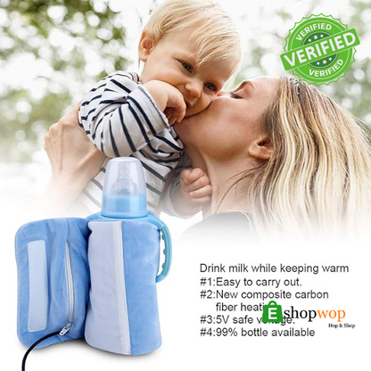 USB Baby Bottle Warmer Bag, Milk Warmer, Feeder temperature maintainer