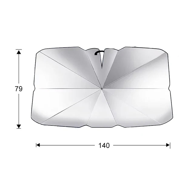 Car Windshield Sun Shade Umbrella Shaped Sunshade Cover UV Block