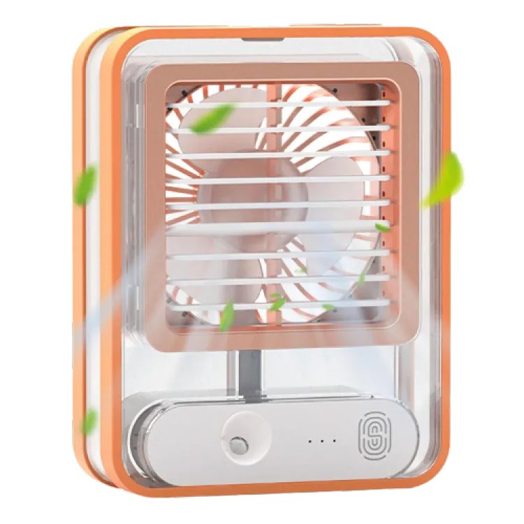 Mini Electric Mist Spray Fan, Portable Desk Fan, USB Rechargeable Portable Quiet Mini Desktop Cooling Fan