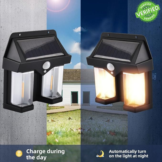 Solar Warm Lighting Lamp Outdoor Wall Lights